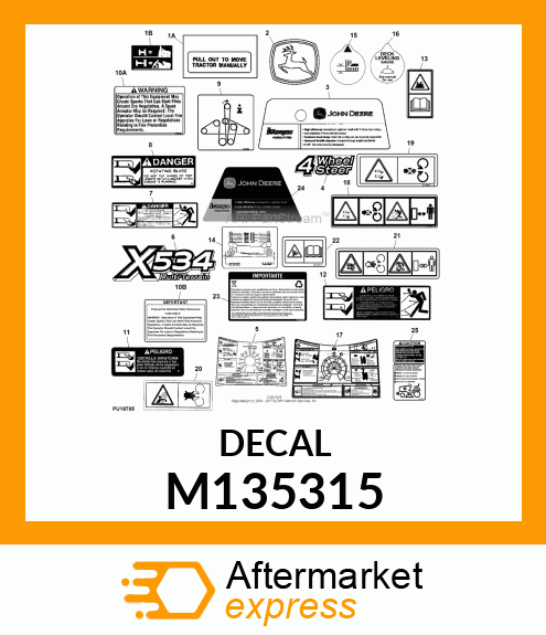 LABEL, TOW VALVE M135315