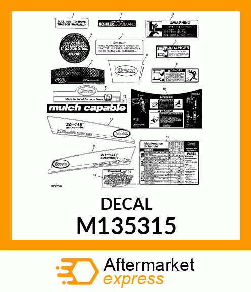 LABEL, TOW VALVE M135315