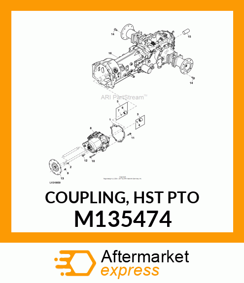 COUPLING, HST PTO M135474