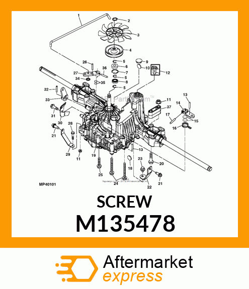 SCREW, SLFTPG, METRIC THD, HEX WSHR M135478