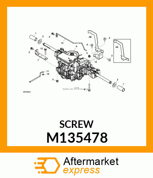 SCREW, SLFTPG, METRIC THD, HEX WSHR M135478