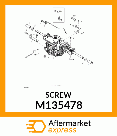 SCREW, SLFTPG, METRIC THD, HEX WSHR M135478