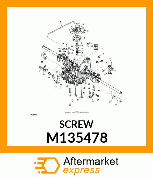 SCREW, SLFTPG, METRIC THD, HEX WSHR M135478