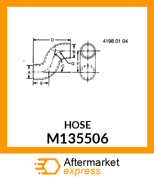 HOSE, HYDRAULIC SUCTION M135506