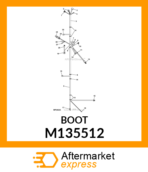 BOOT, RED STARTER CABLE M135512