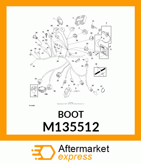 BOOT, RED STARTER CABLE M135512