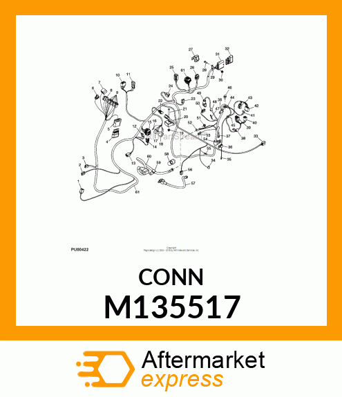 CONNECTOR, 6 PIN M135517