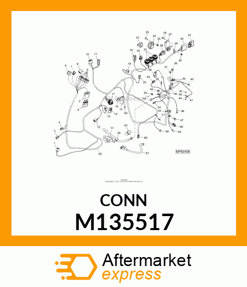 CONNECTOR, 6 PIN M135517