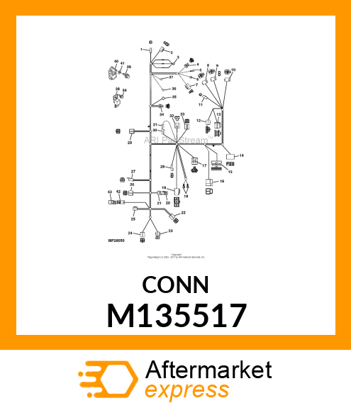 CONNECTOR, 6 PIN M135517