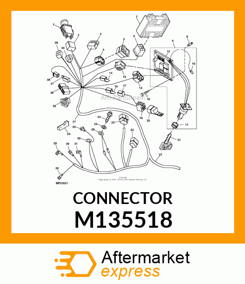 ELECTRICAL CONNECTOR ASSY, CONNECTO M135518