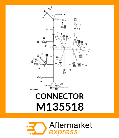 ELECTRICAL CONNECTOR ASSY, CONNECTO M135518