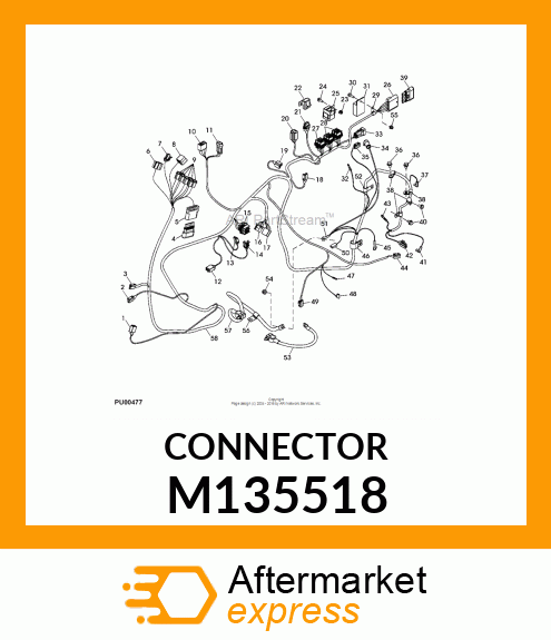 ELECTRICAL CONNECTOR ASSY, CONNECTO M135518