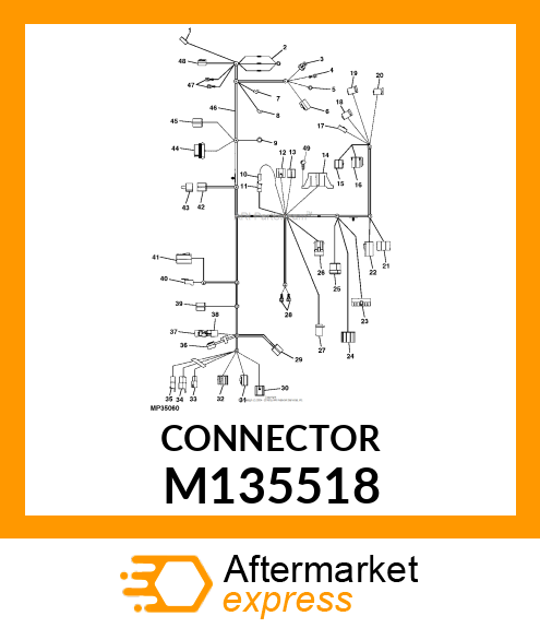 ELECTRICAL CONNECTOR ASSY, CONNECTO M135518