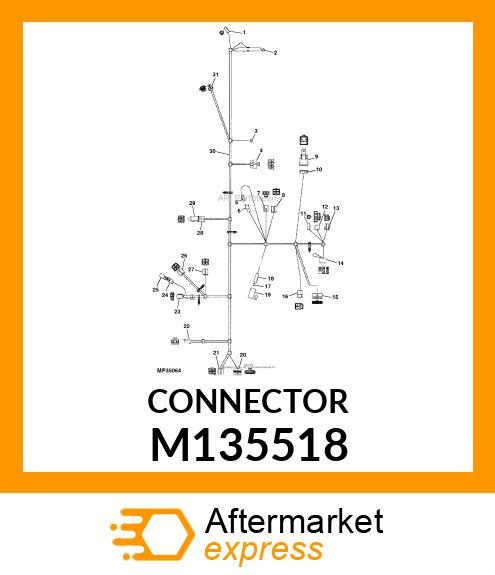 ELECTRICAL CONNECTOR ASSY, CONNECTO M135518