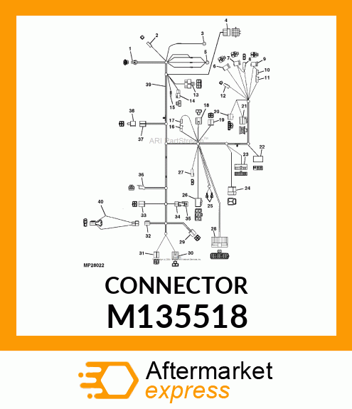 ELECTRICAL CONNECTOR ASSY, CONNECTO M135518