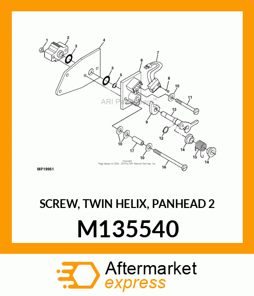 SCREW, TWIN HELIX, PANHEAD 2 M135540