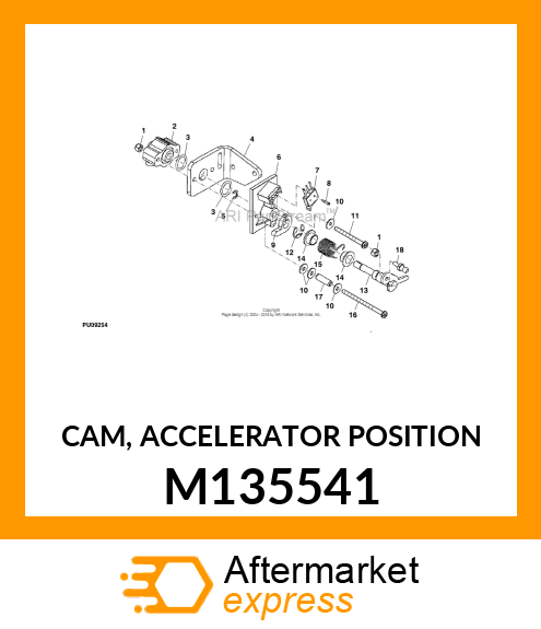 CAM, ACCELERATOR POSITION M135541