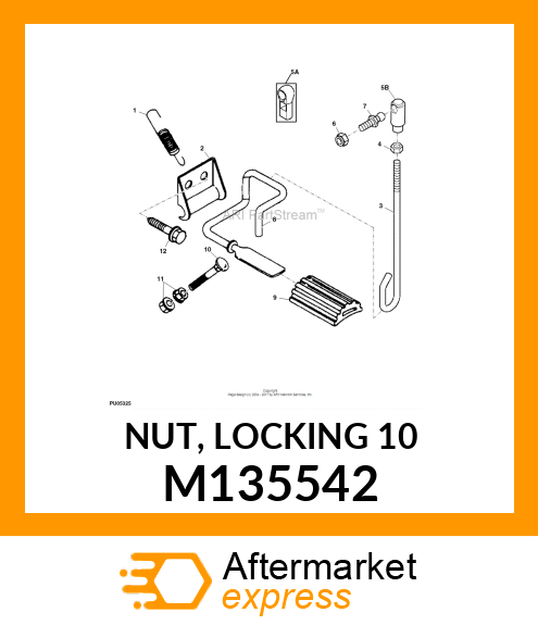 NUT, LOCKING 10 M135542