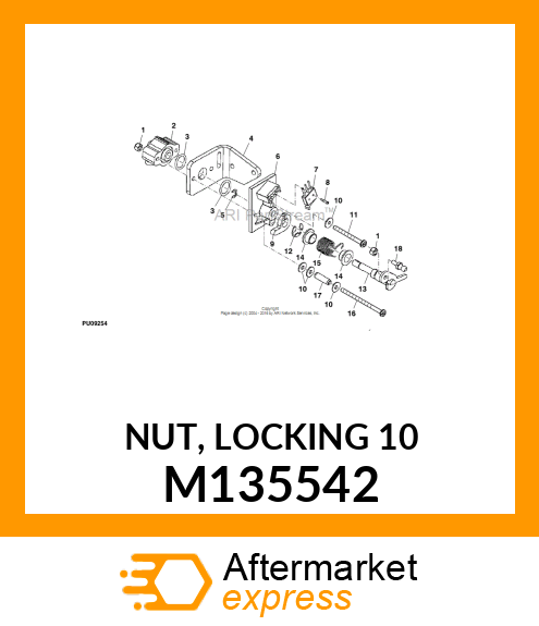 NUT, LOCKING 10 M135542