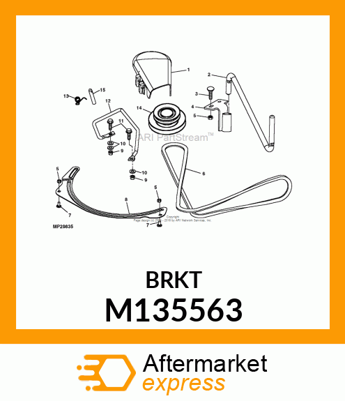 PLATE, RH REAR ANTI M135563