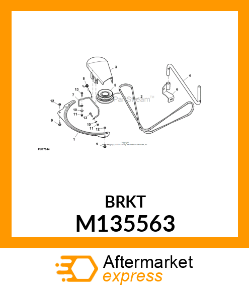 PLATE, RH REAR ANTI M135563