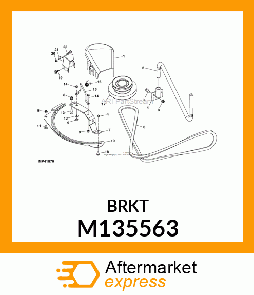 PLATE, RH REAR ANTI M135563