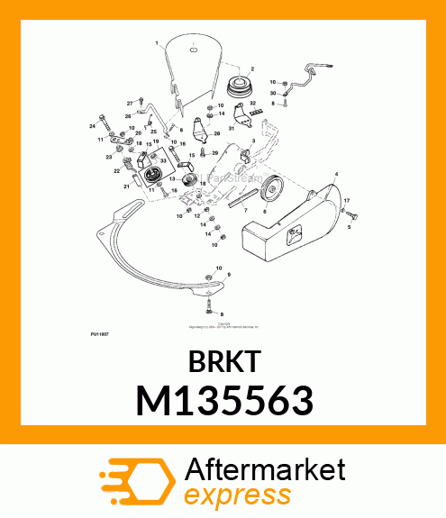 PLATE, RH REAR ANTI M135563