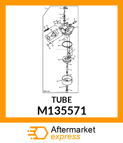 TUBE, MAIN NOZZLE M135571