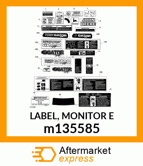 LABEL, MONITOR E m135585