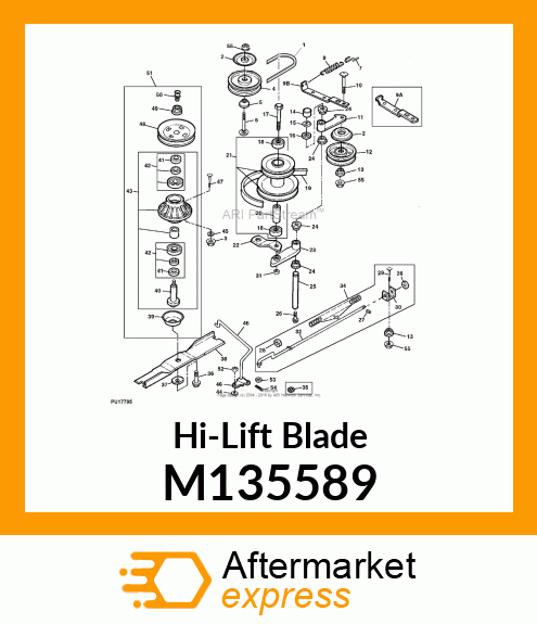 BLADE, HIGH LIFT (48") M135589