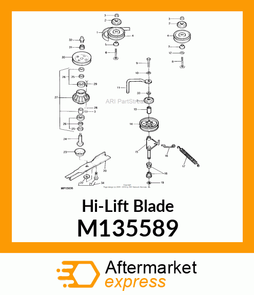 BLADE, HIGH LIFT (48") M135589