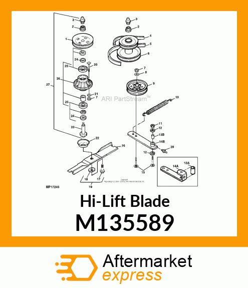 BLADE, HIGH LIFT (48") M135589