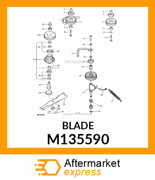 BLADE, HIGH LIFT (54") M135590