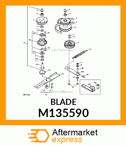 BLADE, HIGH LIFT (54") M135590