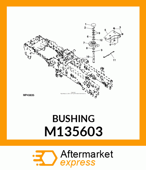 BUSHING, BUSHING, FLANGED M135603