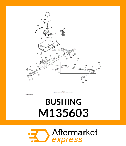 BUSHING, BUSHING, FLANGED M135603