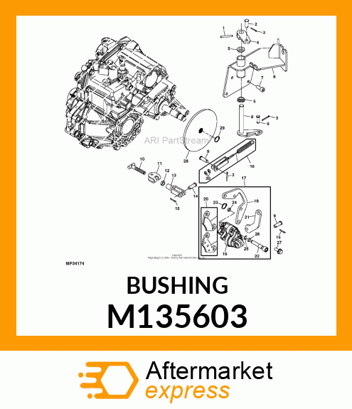 BUSHING, BUSHING, FLANGED M135603