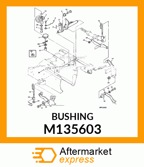 BUSHING, BUSHING, FLANGED M135603