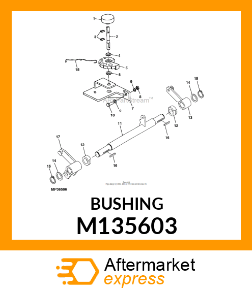 BUSHING, BUSHING, FLANGED M135603