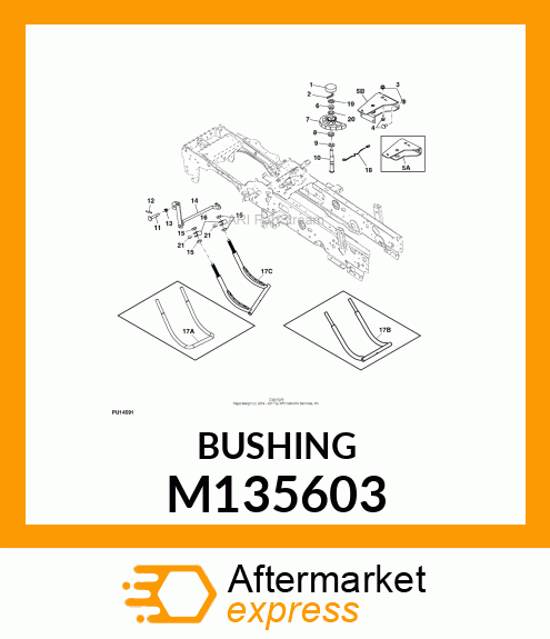 BUSHING, BUSHING, FLANGED M135603