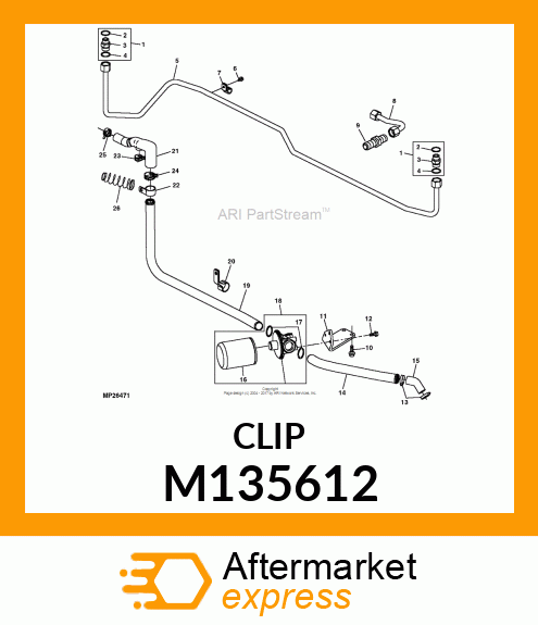 HOSE CLAMP, CLAMP, HOSE M135612