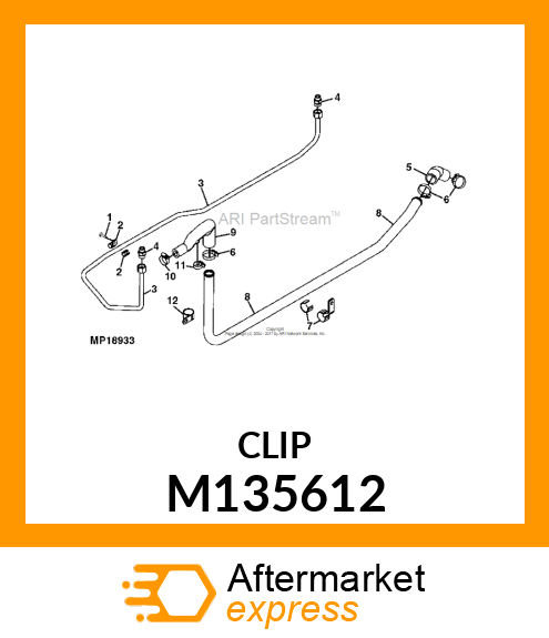 HOSE CLAMP, CLAMP, HOSE M135612