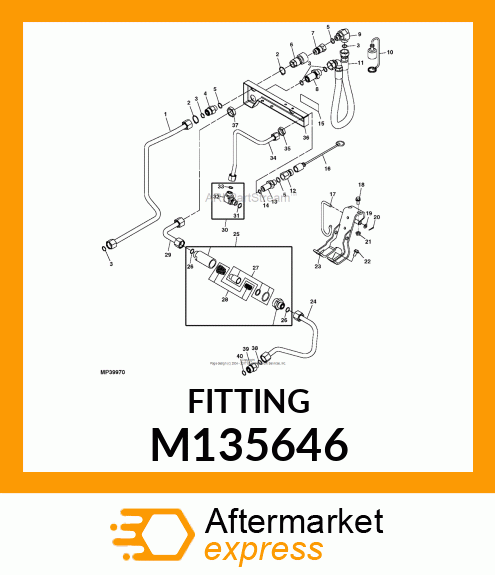 UNION FITTING, CONNECTOR, BULKHEAD M135646