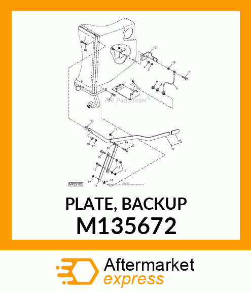 PLATE, BACKUP M135672