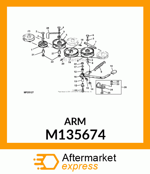 BRACKET, BELT M135674