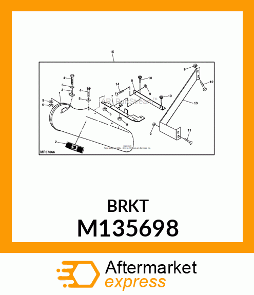 PLATE, PAINTED COMM MOWER DECK M135698