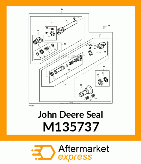 SEAL,DRIVESHAFT M135737