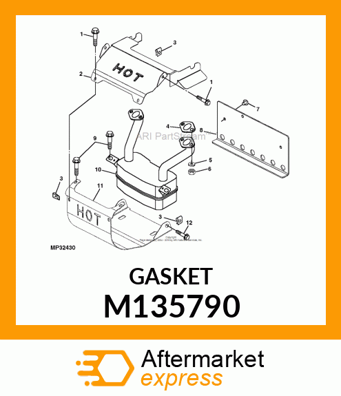 GASKET, MUFFLER M135790