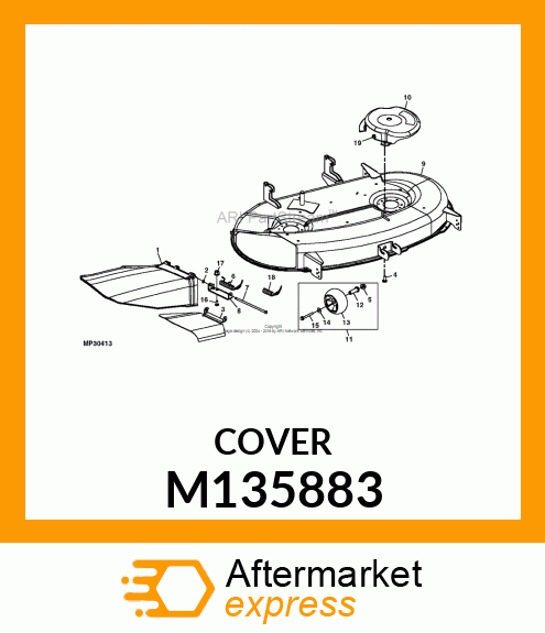 SHIELD, BELT 42C MOWER DECK M135883