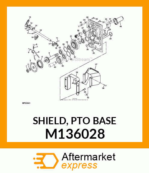 SHIELD, PTO BASE M136028